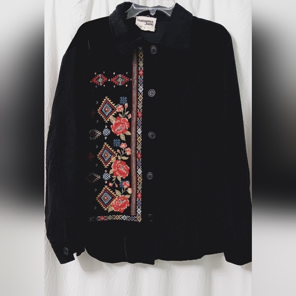 Savanna Jane Tops - EUC Savannah Jane Embroidery Jacket Size L